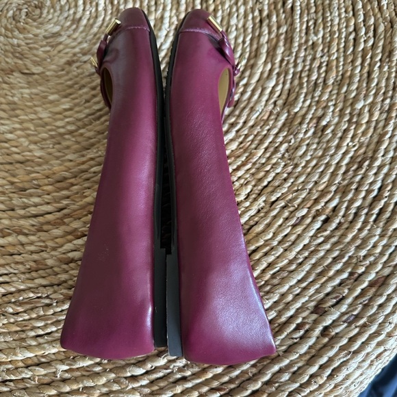 Michael Michael Kors Women's Melody Cap Toe Flats - Dark Berry Size 6.5 - Picture 8 of 9